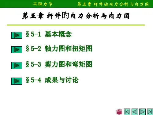 工程力学杆件的内力分析和内力图