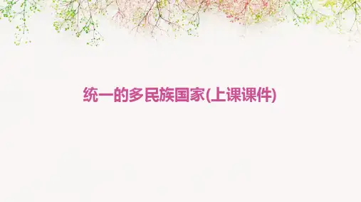 统一的多民族国家(上课课件)