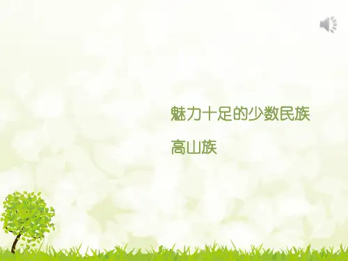 少数民族介绍——高山族ppt课件