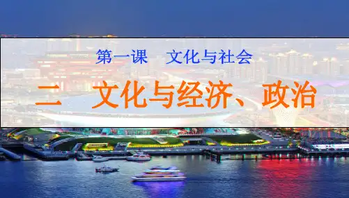 2018最新《文化与经济政治》优质课课件 (1)