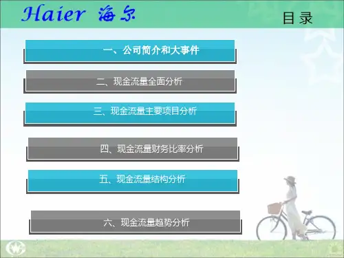 海尔现金流量表分析共44页文档