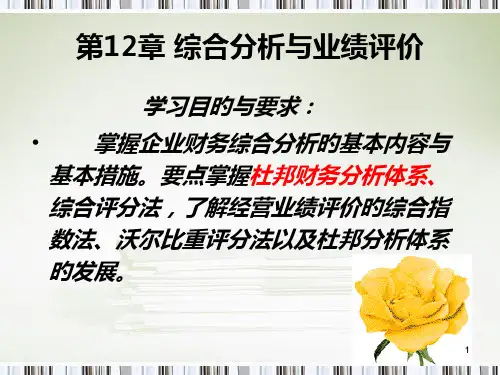 第12章-综合分析与业绩评价