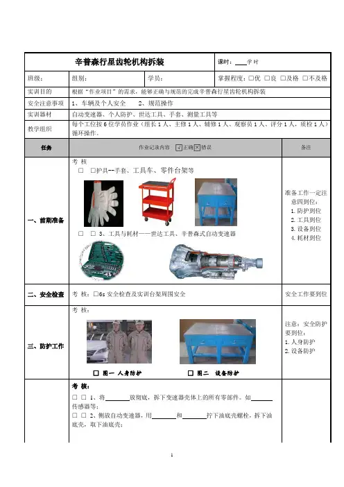 5-5-6   辛普森行星齿轮机构拆装