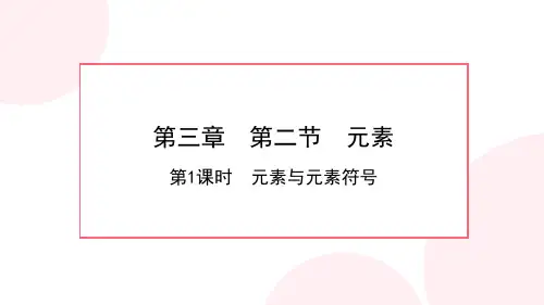 元素(第1课时元素与元素符号)课件八年级化学(五四学制)全一册