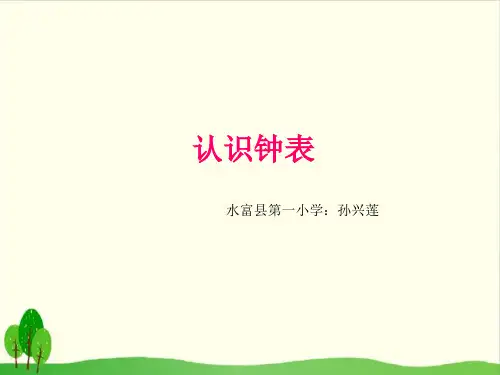 【人教教材】一上数学《认识钟表》精品PPT(完美版)1