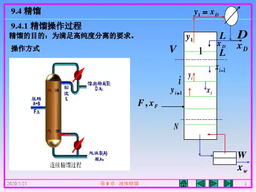 济南大学化学化工学院化工原理课件第9章  液体精馏(5)