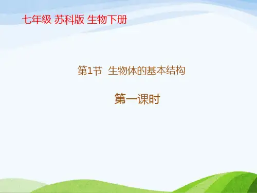 苏教版七年级下册生物全册教学课件