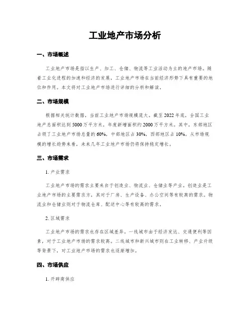 工业地产市场分析