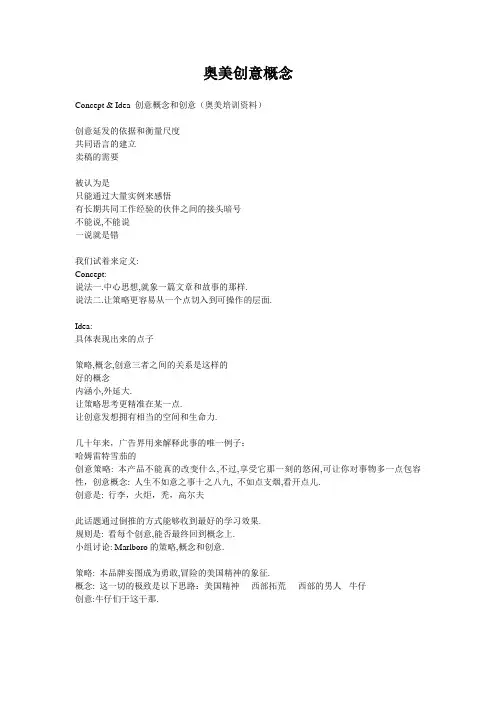 奥美创意概念