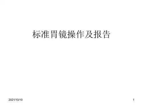 标准胃镜操作及报告