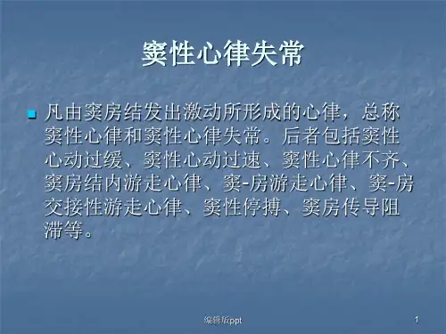 窦性心律失常PPT课件