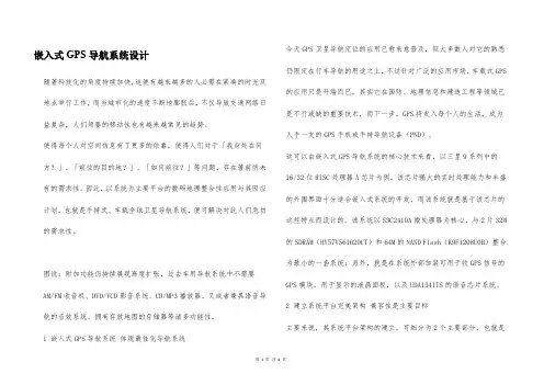 嵌入式GPS导航系统设计