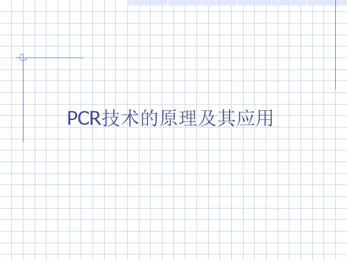 PCR技术的原理及其应用ppt课件