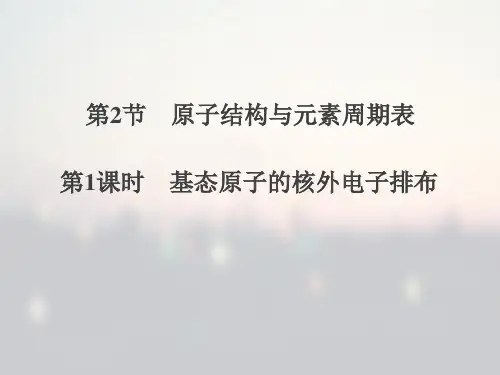 高二化学《物质结构与性质》精品课件2：1.2.1基态原子的核外电子排布