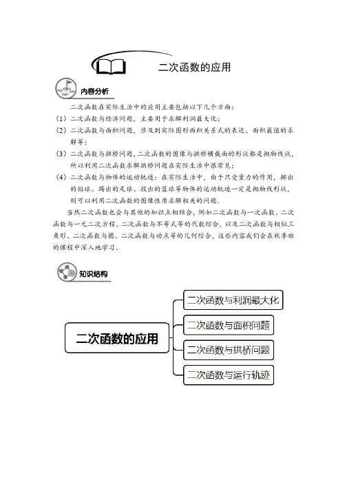二次函数图像性质的应用