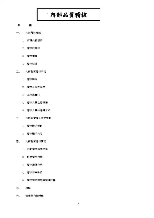 内部稽核流程