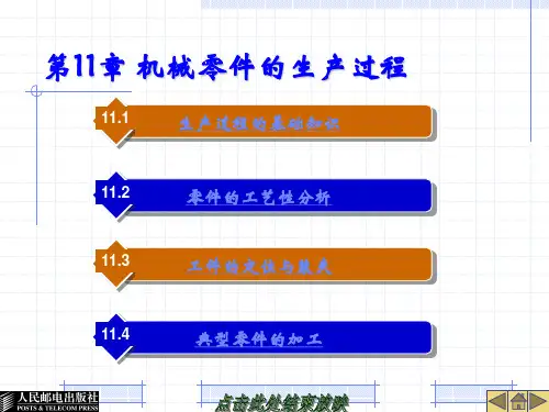 第11章 机械零件的生产过程