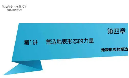 高三地理一轮复习课件必修一第4章《地表形态的塑造》第1讲《营造地表形态的力量》