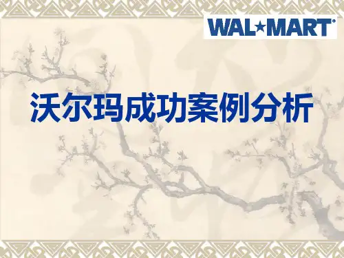 电子商务案例分析(沃尔玛为例)讲义