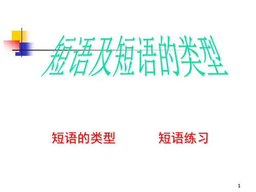 短语结构类型精品课件