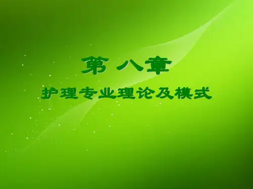 护理专业理论与模式