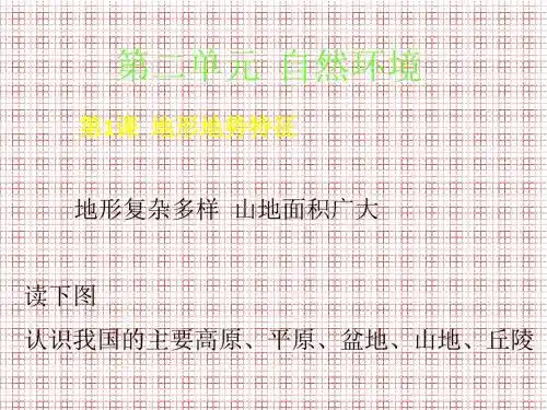 商务星球版八上第二章第一节地形地势特征(共41张PPT)