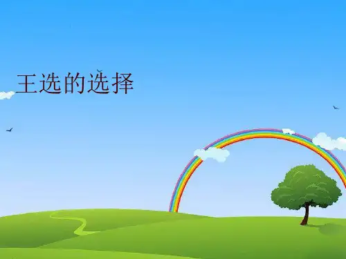 王选的选择