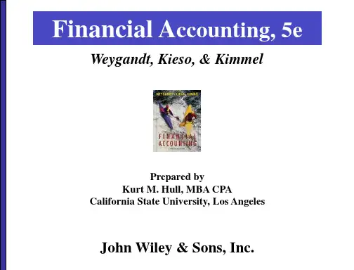 财务会计 双语教学 Financial Accounting Weygandt Kieso Kimmel ch08
