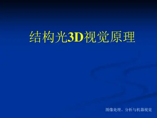 结构光3D视觉原理分解ppt课件