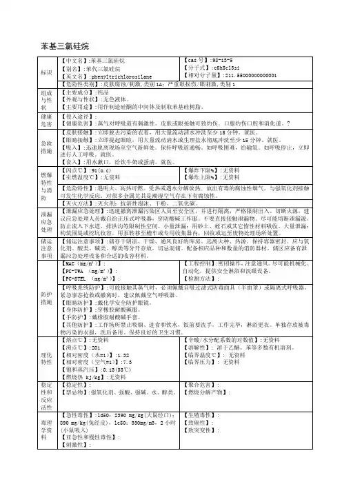 苯基三氯硅烷