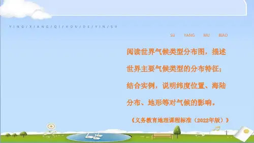 新湘教版七年级上册地理课件第五章第三节第2课时 海陆分布与气候 地形地势与气候 人类活动与气候 