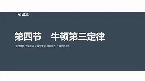 高中物理必修一 第四章 第四节 牛顿第三定律