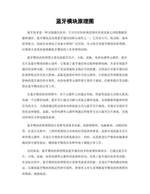 蓝牙模块原理图