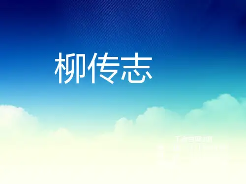 创业成功人物——柳传志ppt课件