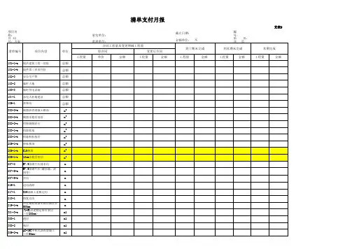 XXX工程0#台帐