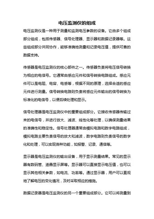电压监测仪的组成