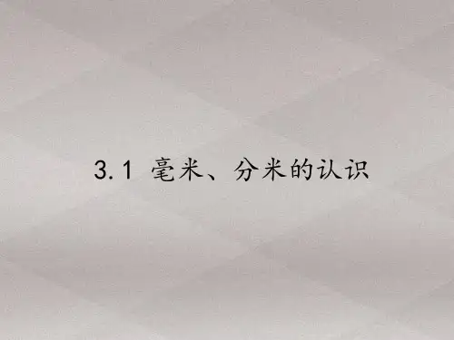 三年级上册数学课件-3.1毫米、分米的认识3｜人教版(共20张PPT)