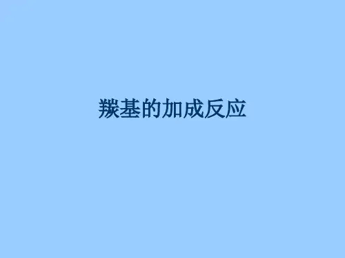 高等有机10-羰基的加成反应
