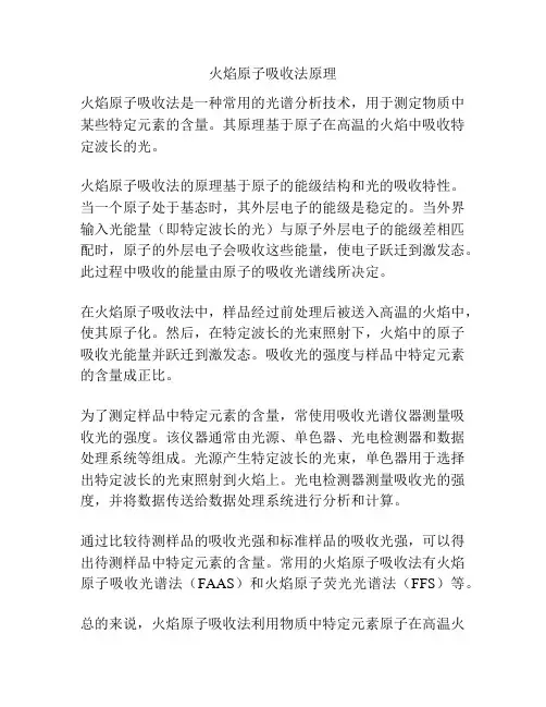 火焰原子吸收法原理