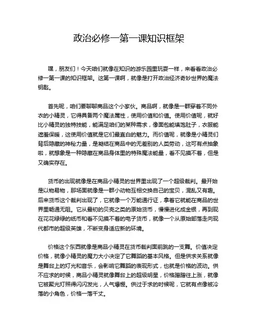 政治必修一第一课知识框架
