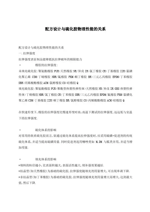 配方设计与硫化胶物理性能的关系(doc8)