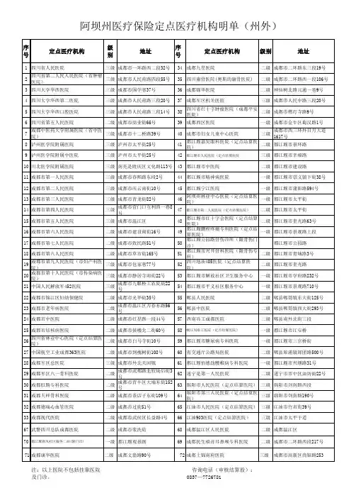 最新定点医院