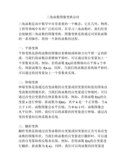 三角函数图像变换总结