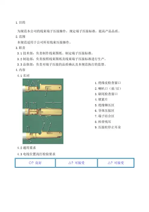 线束端子压接规范
