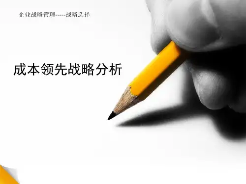 成本领先战略  沃尔玛
