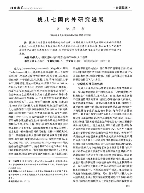 桃儿七国内外研究进展