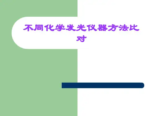 不同化学发光仪器方法比对-路其凤