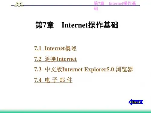第十一章  Internet操作基础
