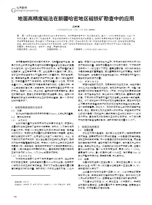 地面高精度磁法在新疆哈密地区磁铁矿勘查中的应用