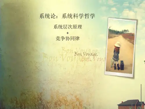 系统论 系统科学哲学
